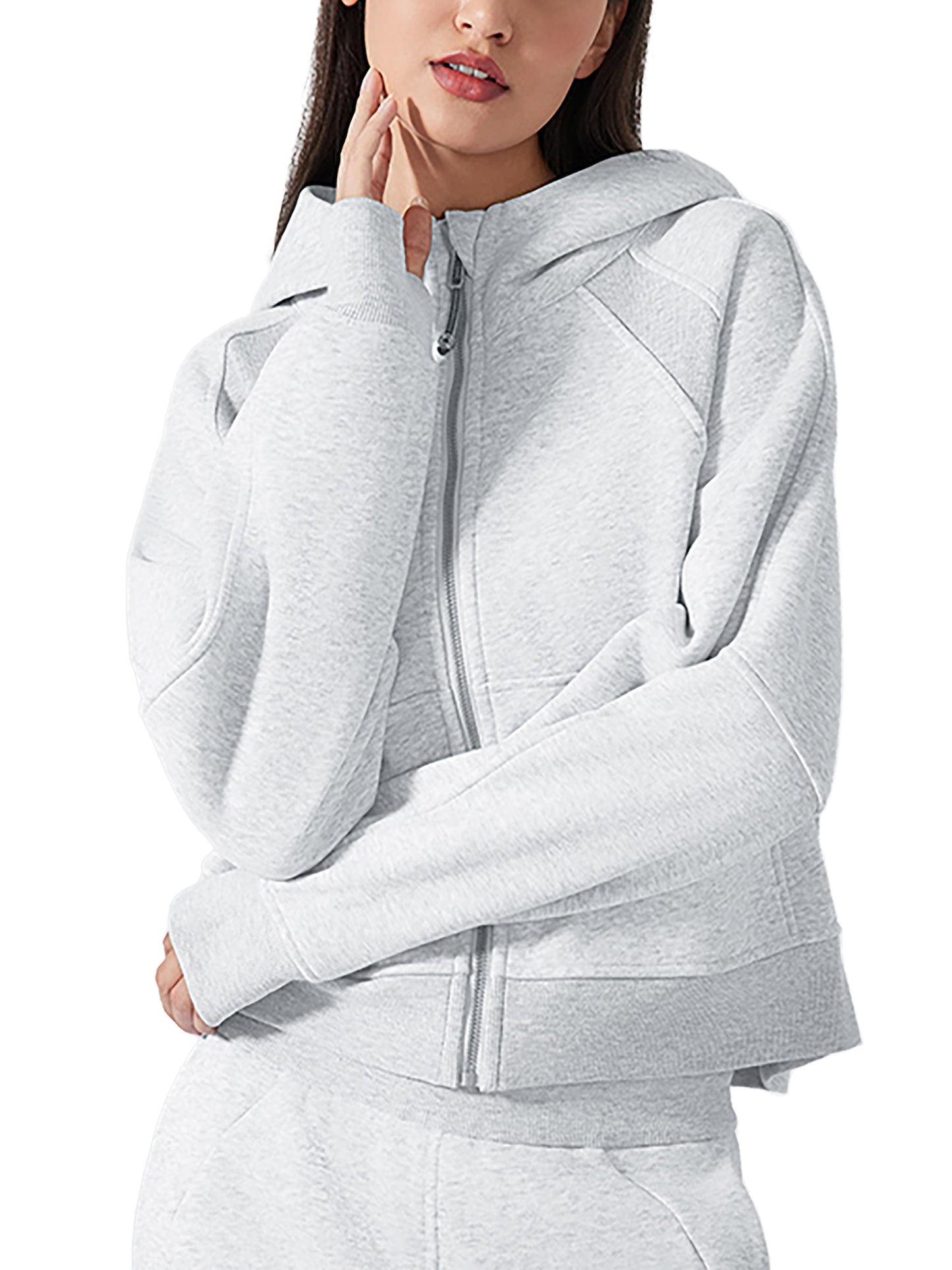ROCKSTEADY "Leopard Aura" StreetLUXE Cropped Hoodie Full Zip