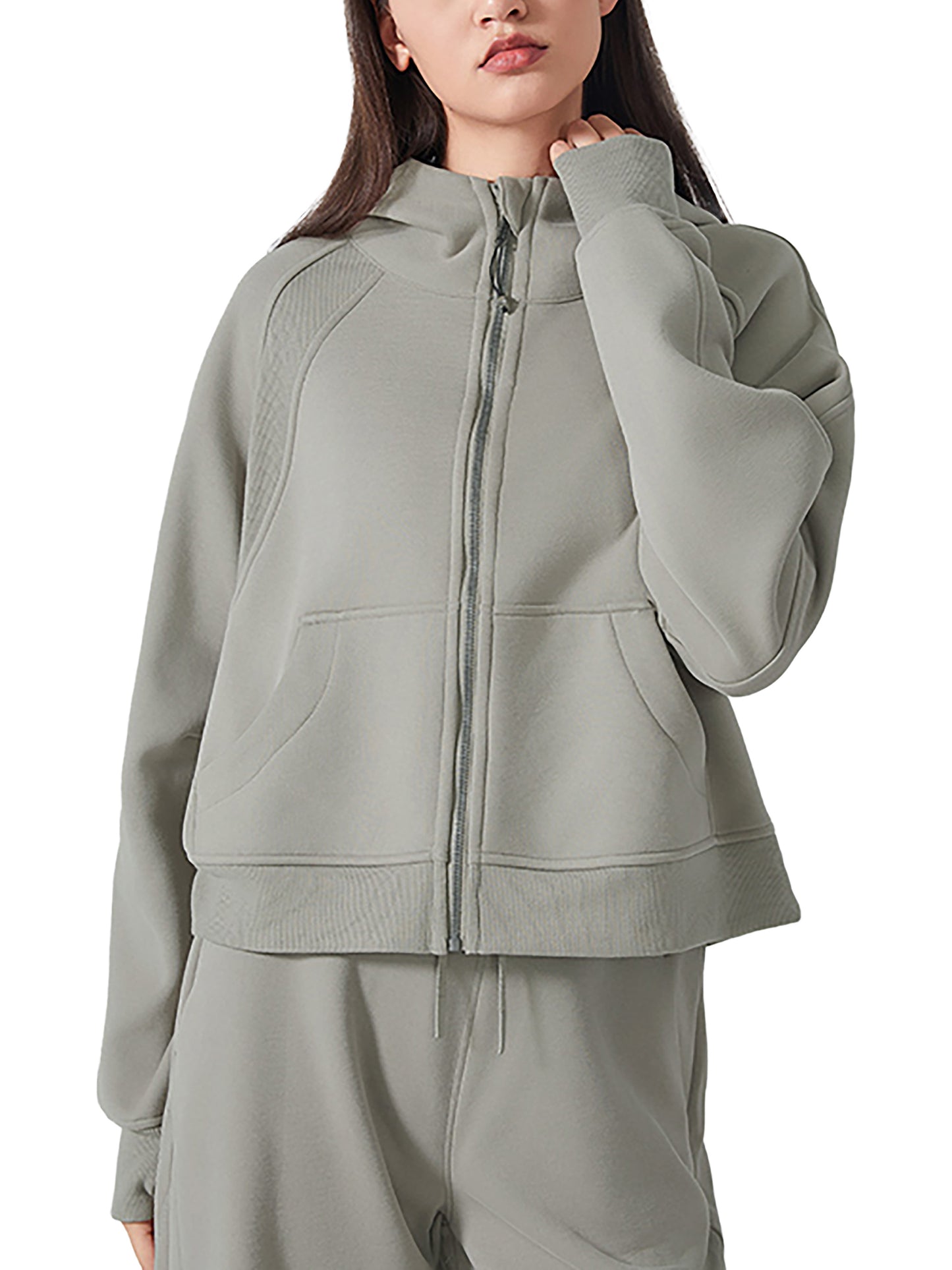 ROCKSTEADY "Leopard Aura" StreetLUXE Cropped Hoodie Full Zip
