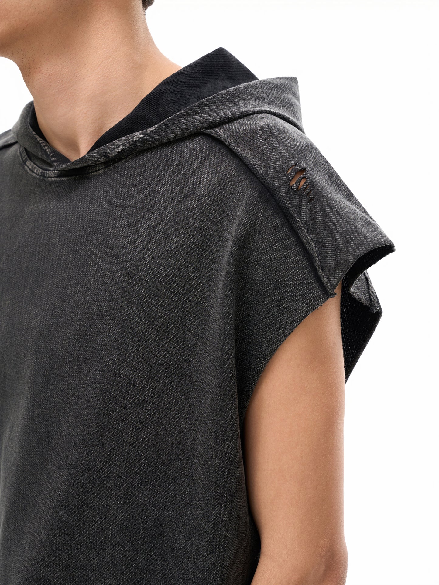 oversized hoodie,sleeveless hoodie,rocksteady