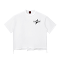 Snow Wash Raw-Hem Boxy T-shirt