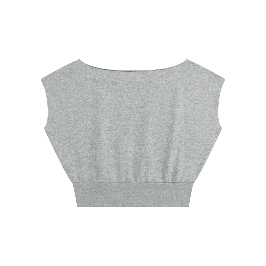 Rocksteady,Boatneck,Raw,Edge,Crop