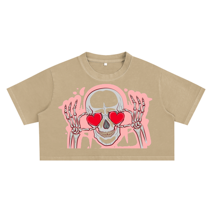 Crop top, women's tee