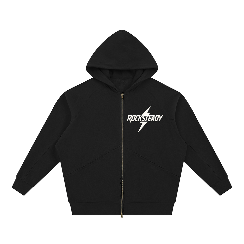 Dolman Sleeve Zip-Through Fleece  Hoodie