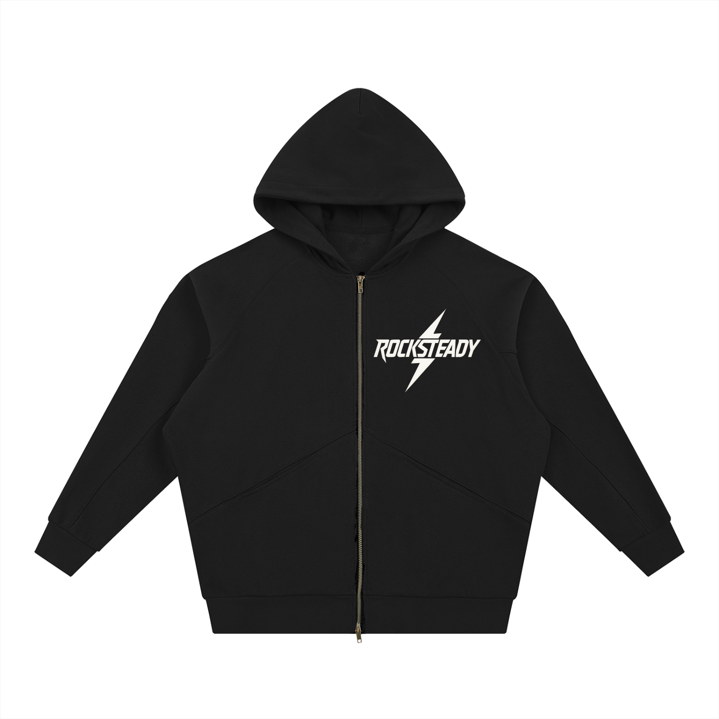 Dolman Sleeve Zip-Through Fleece  Hoodie