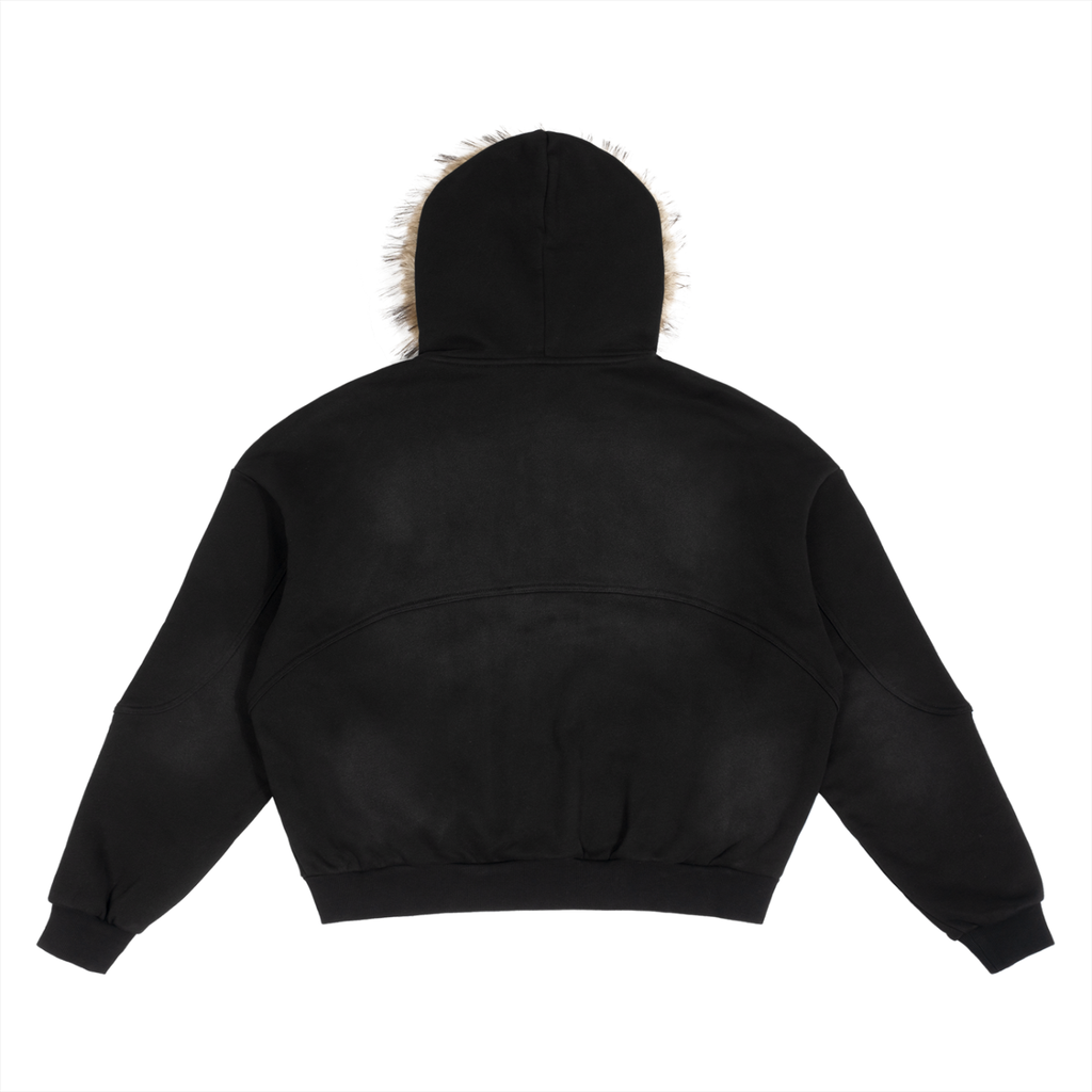 Rocksteady,Mens,SunFade,Boxy,Detachable,Fur,Hoodie