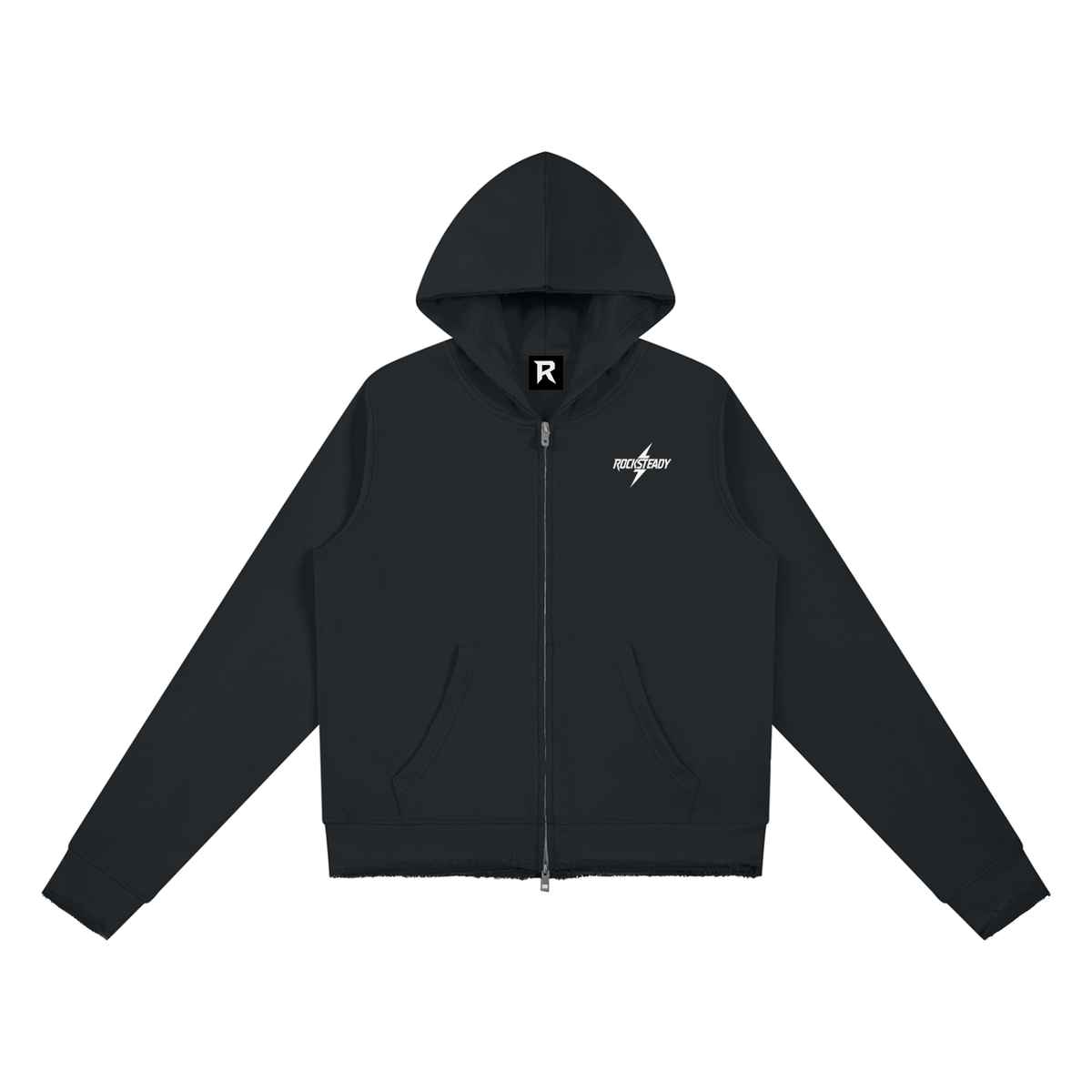 Rocksteady,RawEdge,FullZip,Hoodie,Womens
