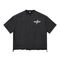 Snow Wash Raw-Hem Boxy T-shirt