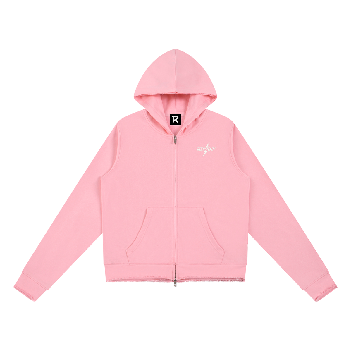 Rocksteady,RawEdge,FullZip,Hoodie,Womens