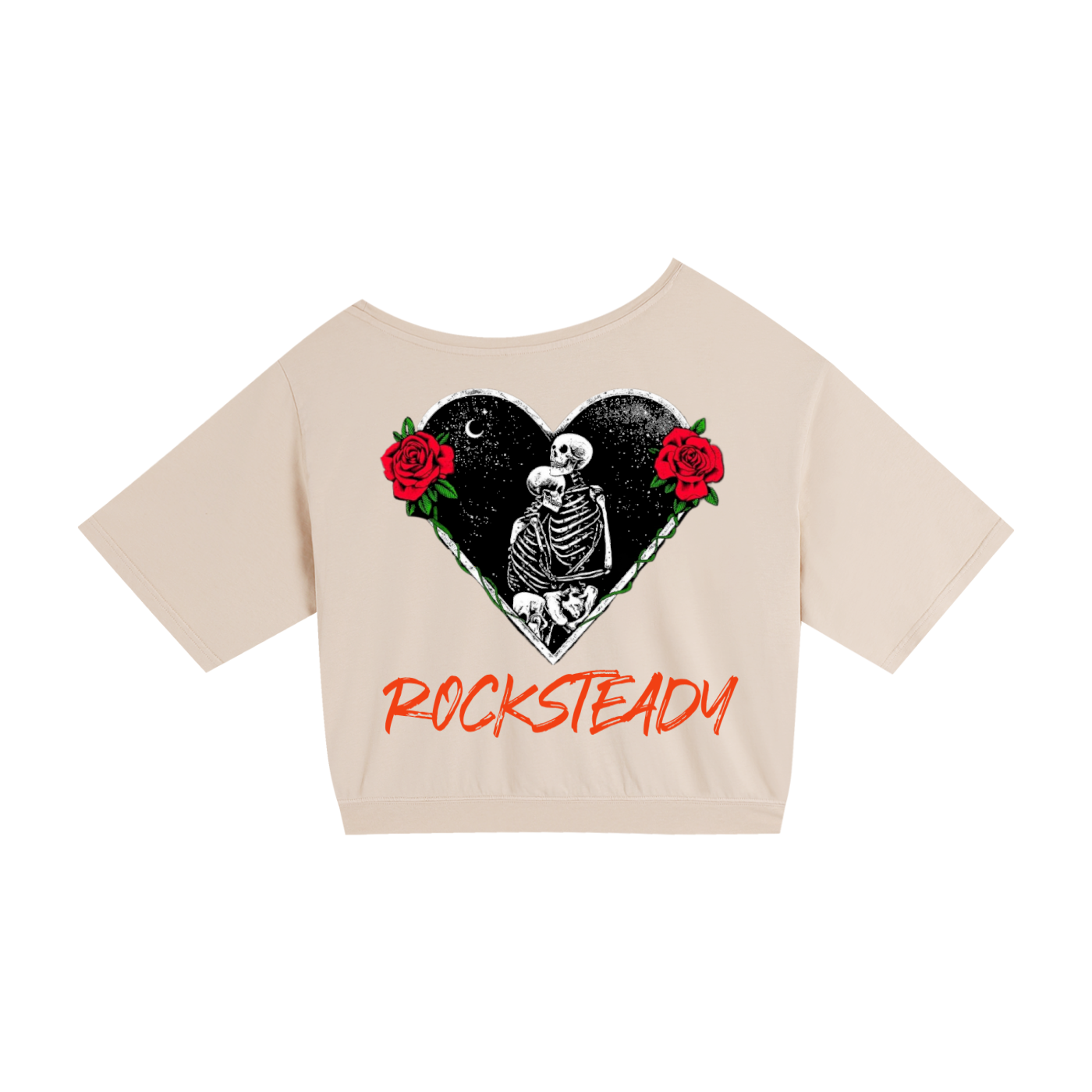 ROCKSTEADY "Heartbreaker" StreetLUXE Asymmetrical Cropped Tee - Limited Edition Drop