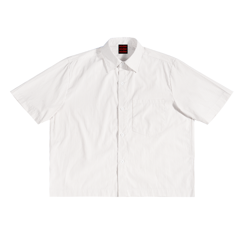 Oversized Vertical Stripe Boxy Shirt