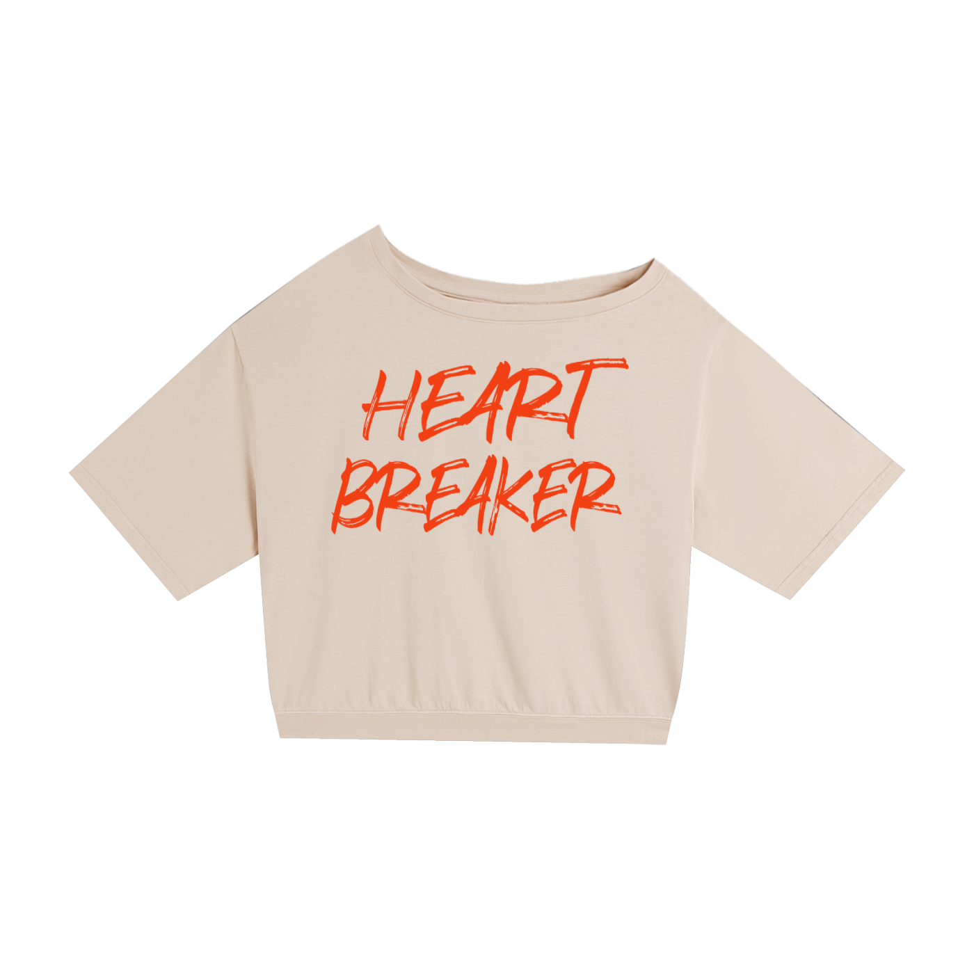 ROCKSTEADY "Heartbreaker" StreetLUXE Asymmetrical Cropped Tee - Limited Edition Drop