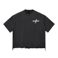 Snow Wash Raw-Hem Boxy T-shirt