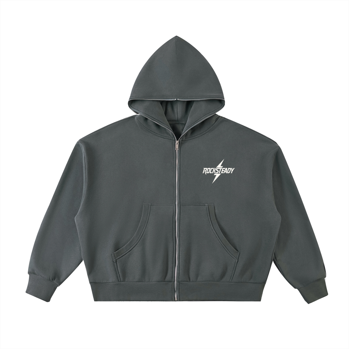 Rocksteady,FullZip,Streetwear,Boxy,Hoodie