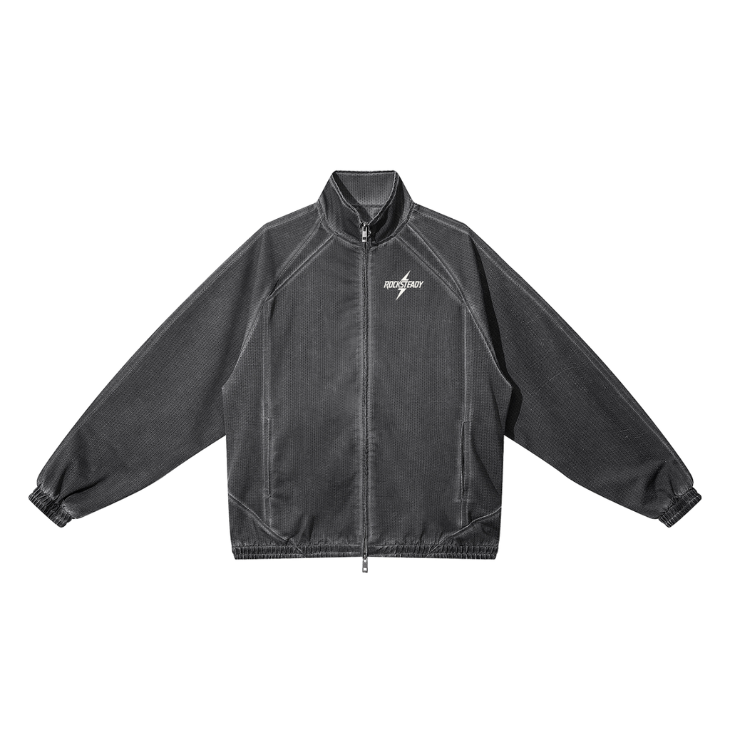 Rocksteady,Unisex,Vintage,FullZip,Mesh,Hoodie