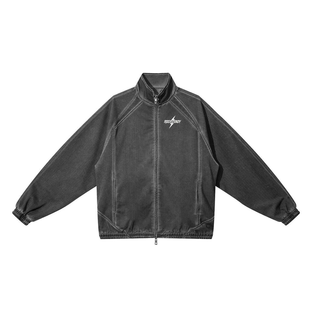 Rocksteady,Unisex,Vintage,FullZip,Mesh,Hoodie