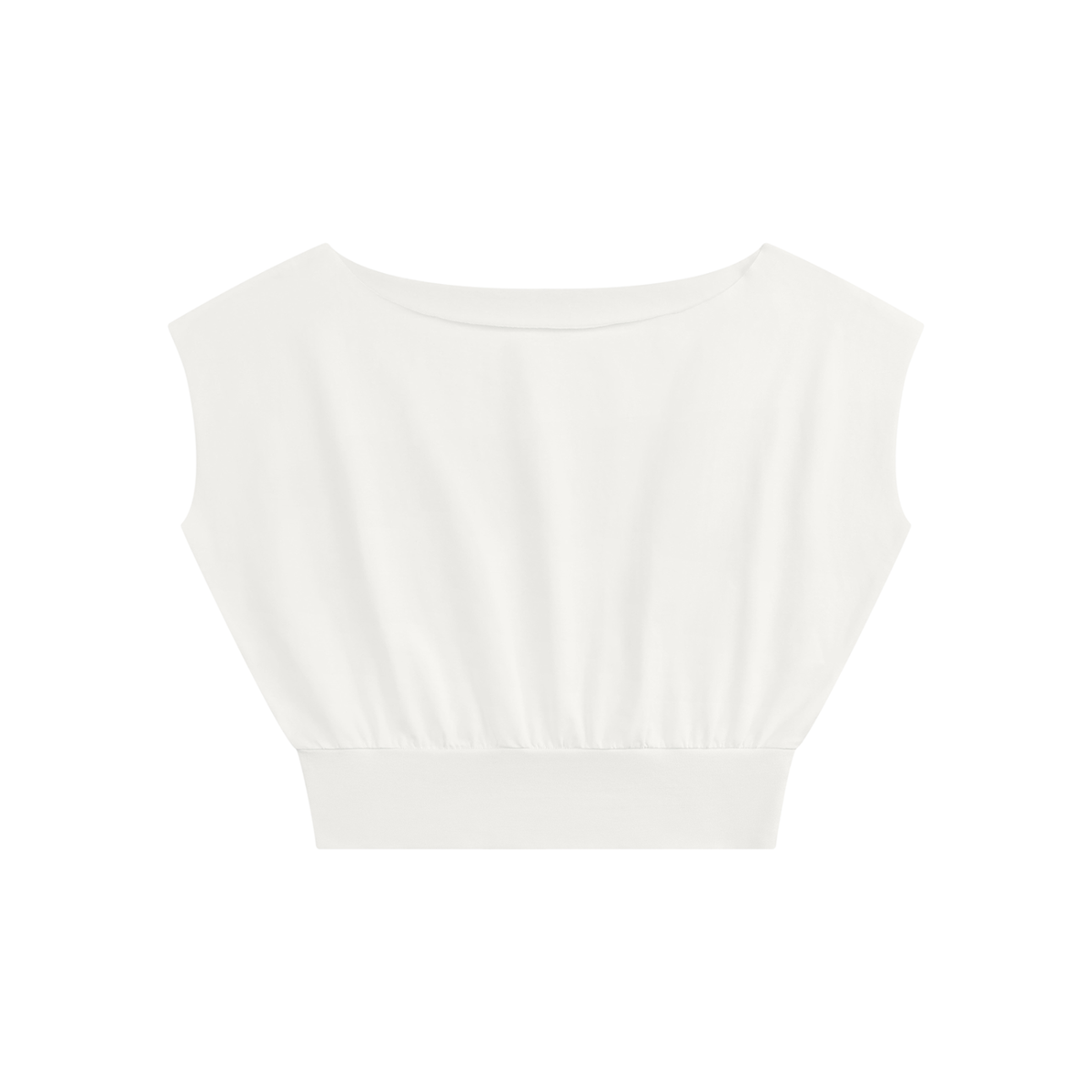 Rocksteady,Boatneck,Raw,Edge,Crop