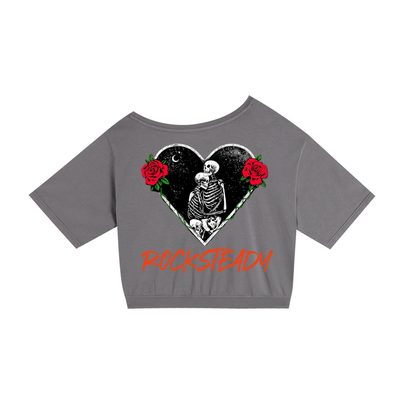 ROCKSTEADY "Heartbreaker" StreetLUXE Asymmetrical Cropped Tee - Limited Edition Drop