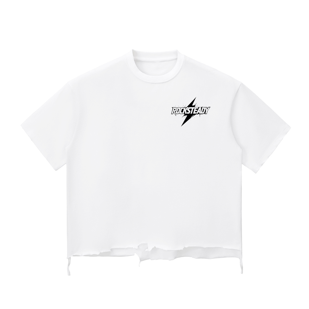 Snow Wash Raw-Hem Boxy T-shirt