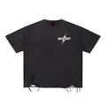 Snow Washed Raw-Hem T-Shirt