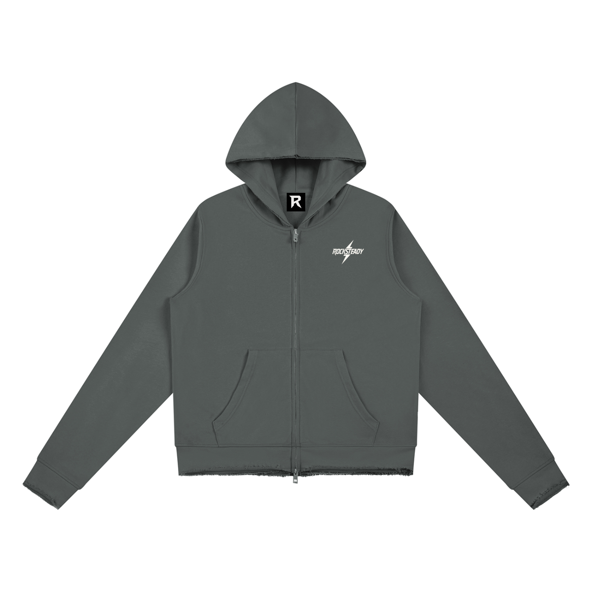 Rocksteady,RawEdge,FullZip,Hoodie,Womens