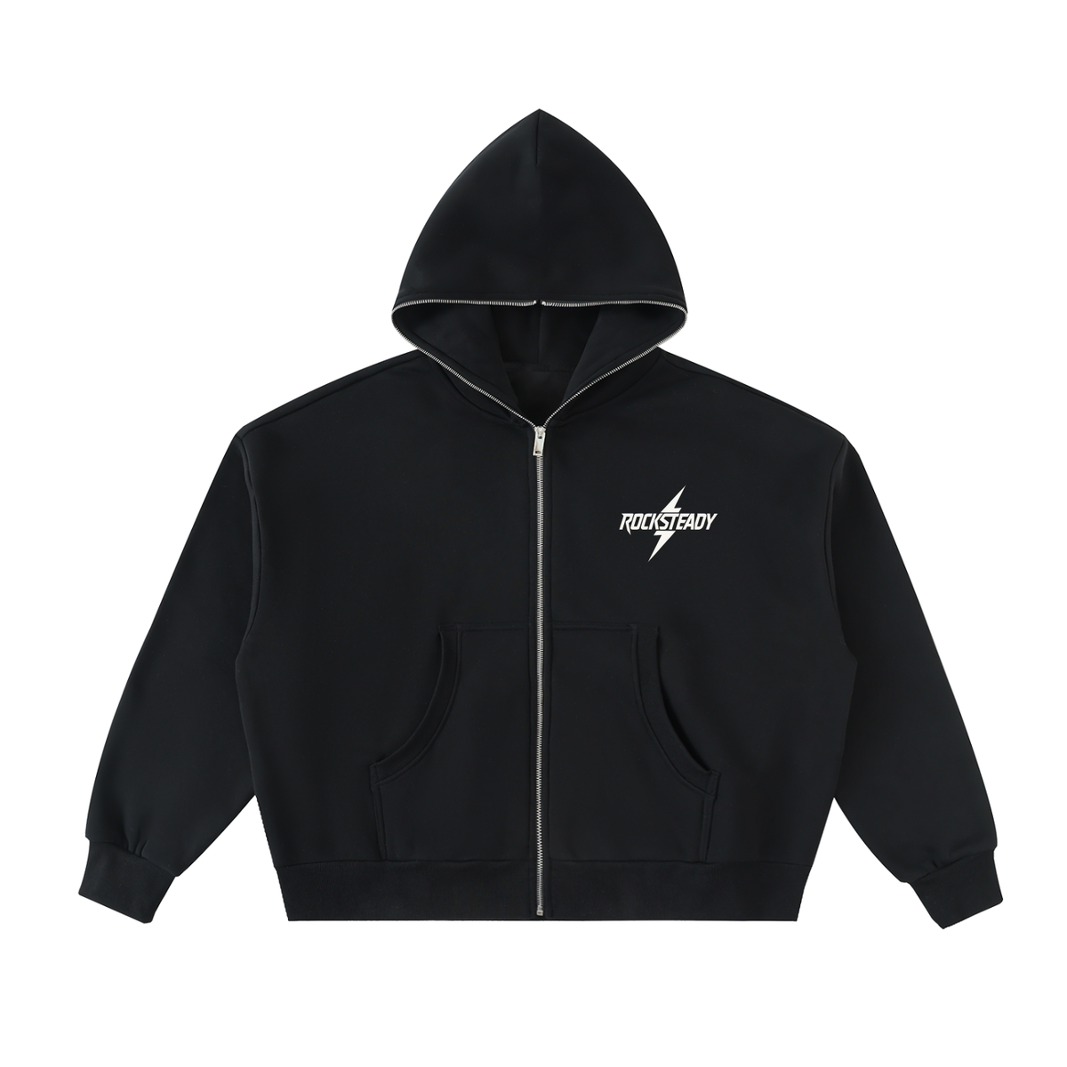Rocksteady,FullZip,Streetwear,Boxy,Hoodie