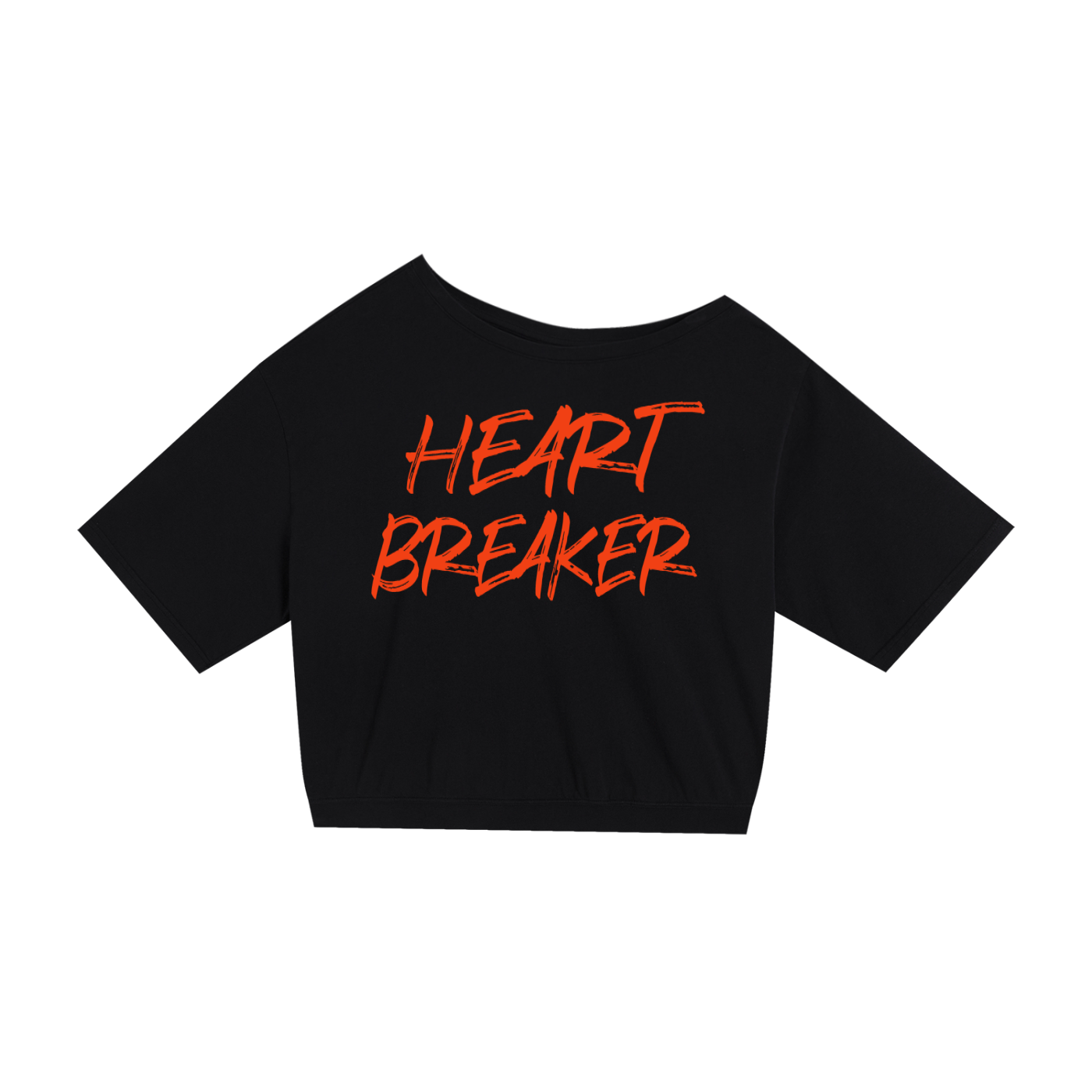 ROCKSTEADY "Heartbreaker" StreetLUXE Asymmetrical Cropped Tee - Limited Edition Drop