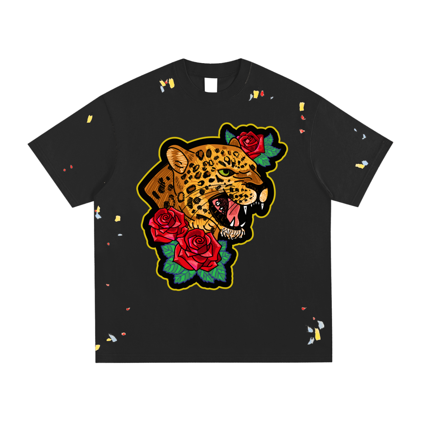 rocksteady,mens shirt,paint splatter,streetluxe