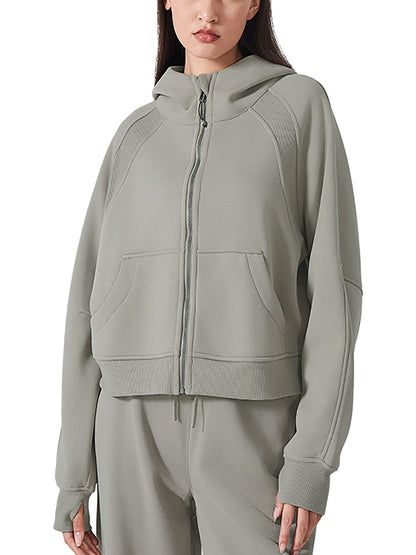 ROCKSTEADY "Leopard Aura" StreetLUXE Cropped Hoodie Full Zip