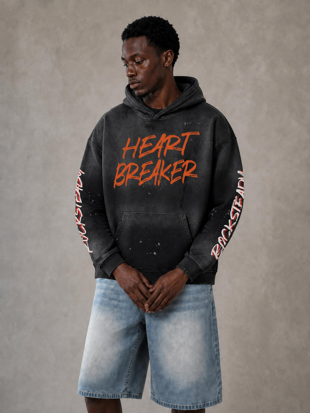 Rocksteady,Hoodie,Heavyweight,Vintage,Frayed,Custom,Graphic,Streetwear
