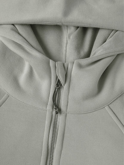 ROCKSTEADY "Leopard Aura" StreetLUXE Cropped Hoodie Full Zip
