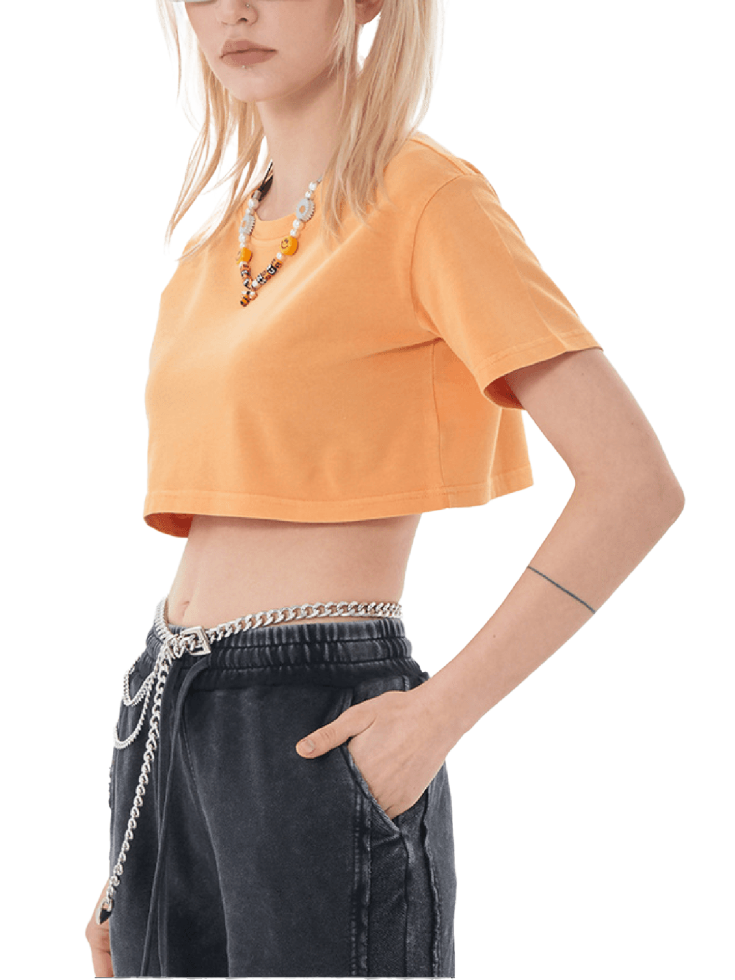 Crop top, women's tee