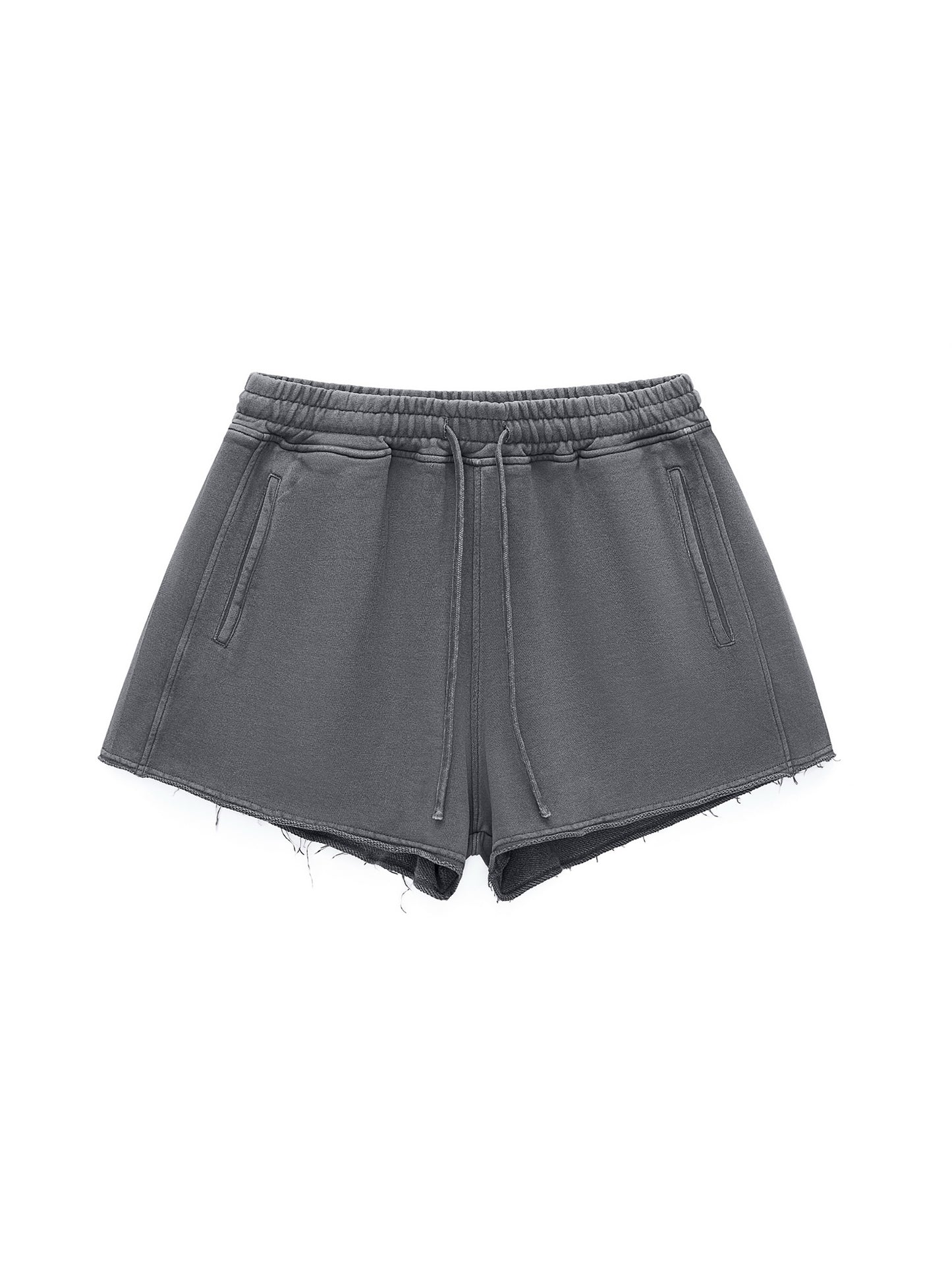 Rocksteady,StreetLUXE,womenswear,cutoff shorts,snow washed,raw edge,leopard graphic