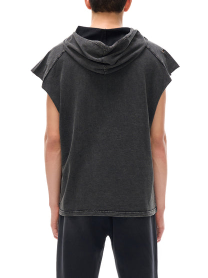 oversized hoodie,sleeveless hoodie,rocksteady