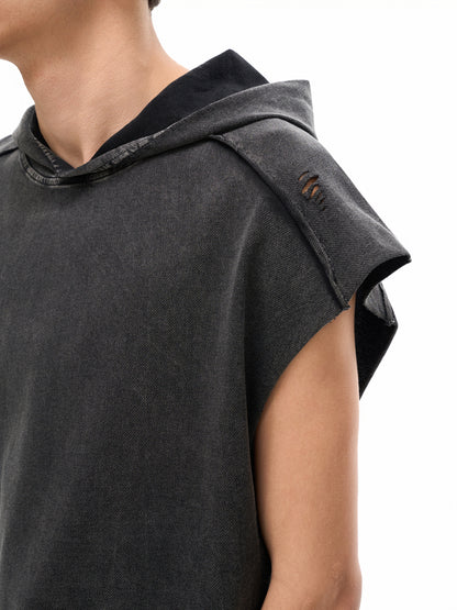 oversized hoodie,sleeveless hoodie,rocksteady