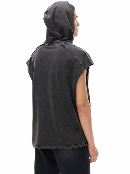 oversized hoodie,sleeveless hoodie,rocksteady