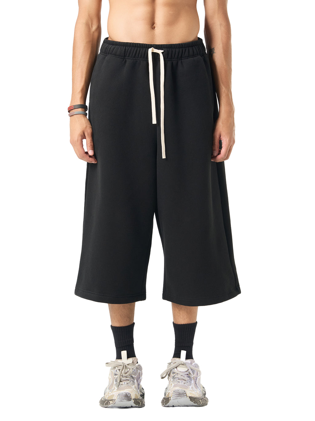 3/4 sweatpants,3/4 sweatshorts,rocksteady,relaxed drawstring 
