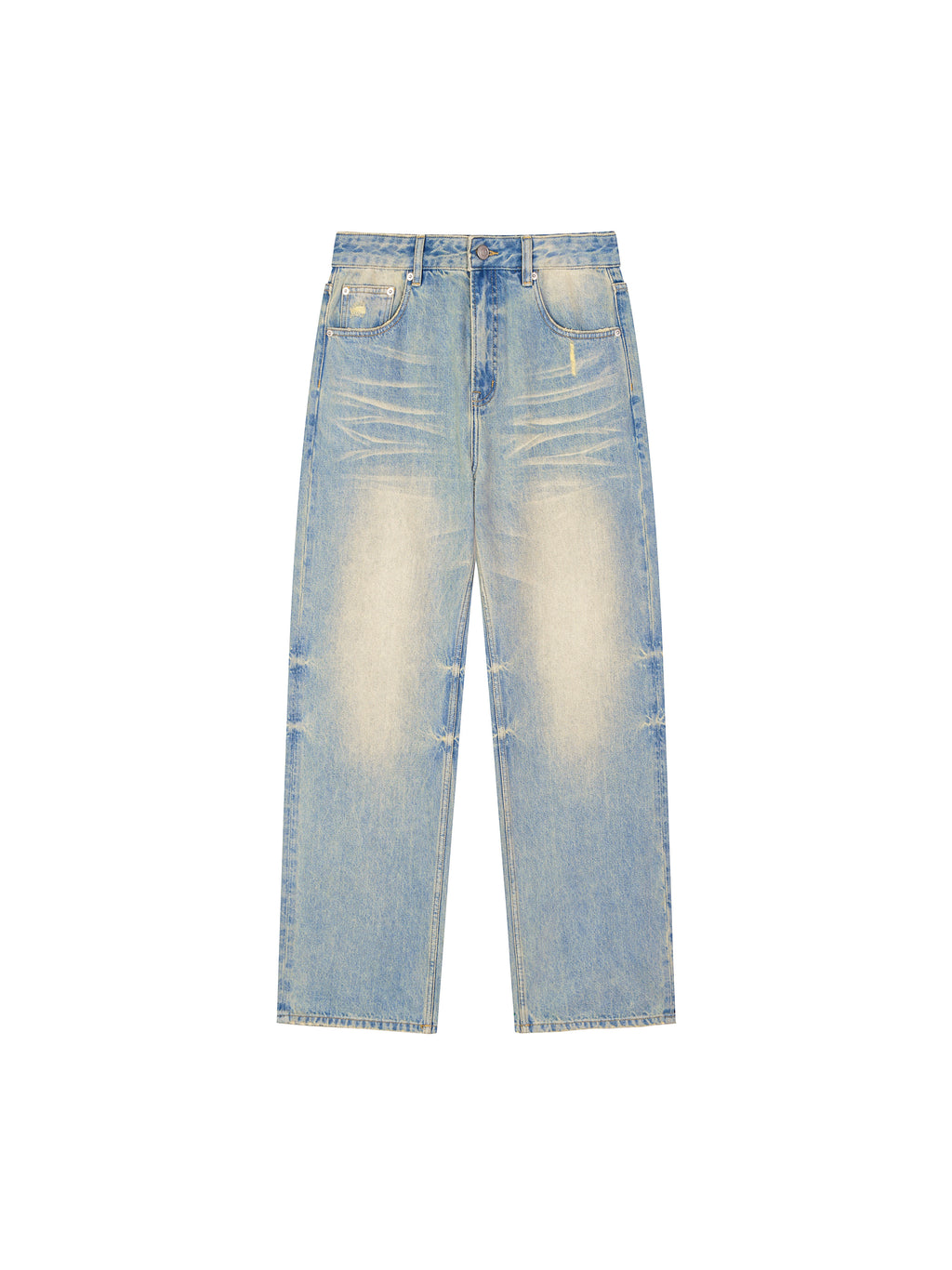 rocksteady,premium denim,faded,distressed,raw hem