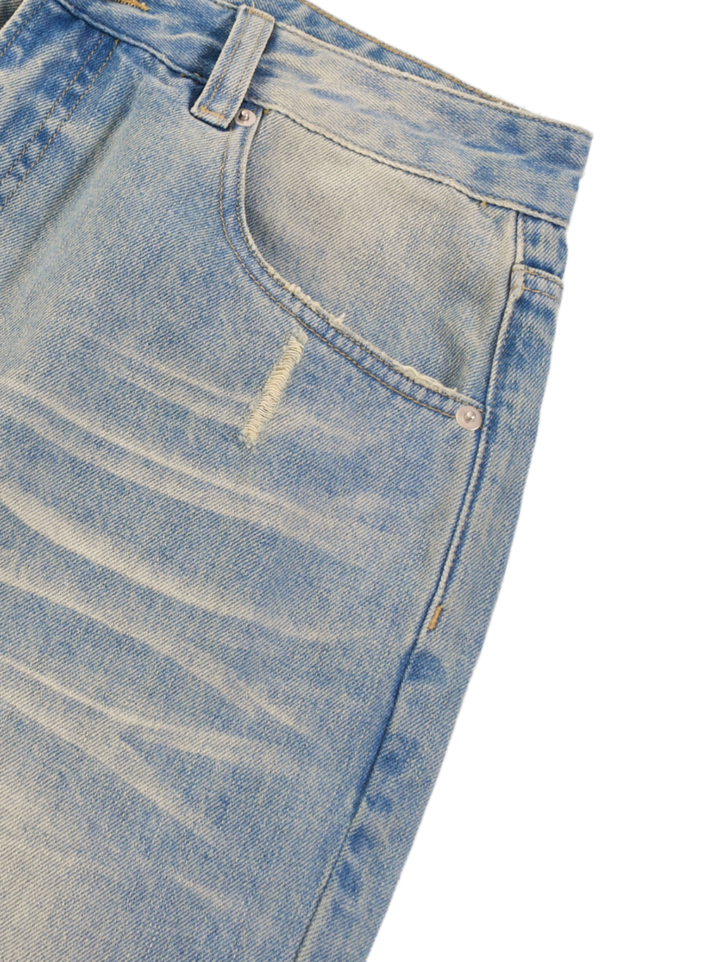rocksteady,premium denim,faded,distressed,raw hem