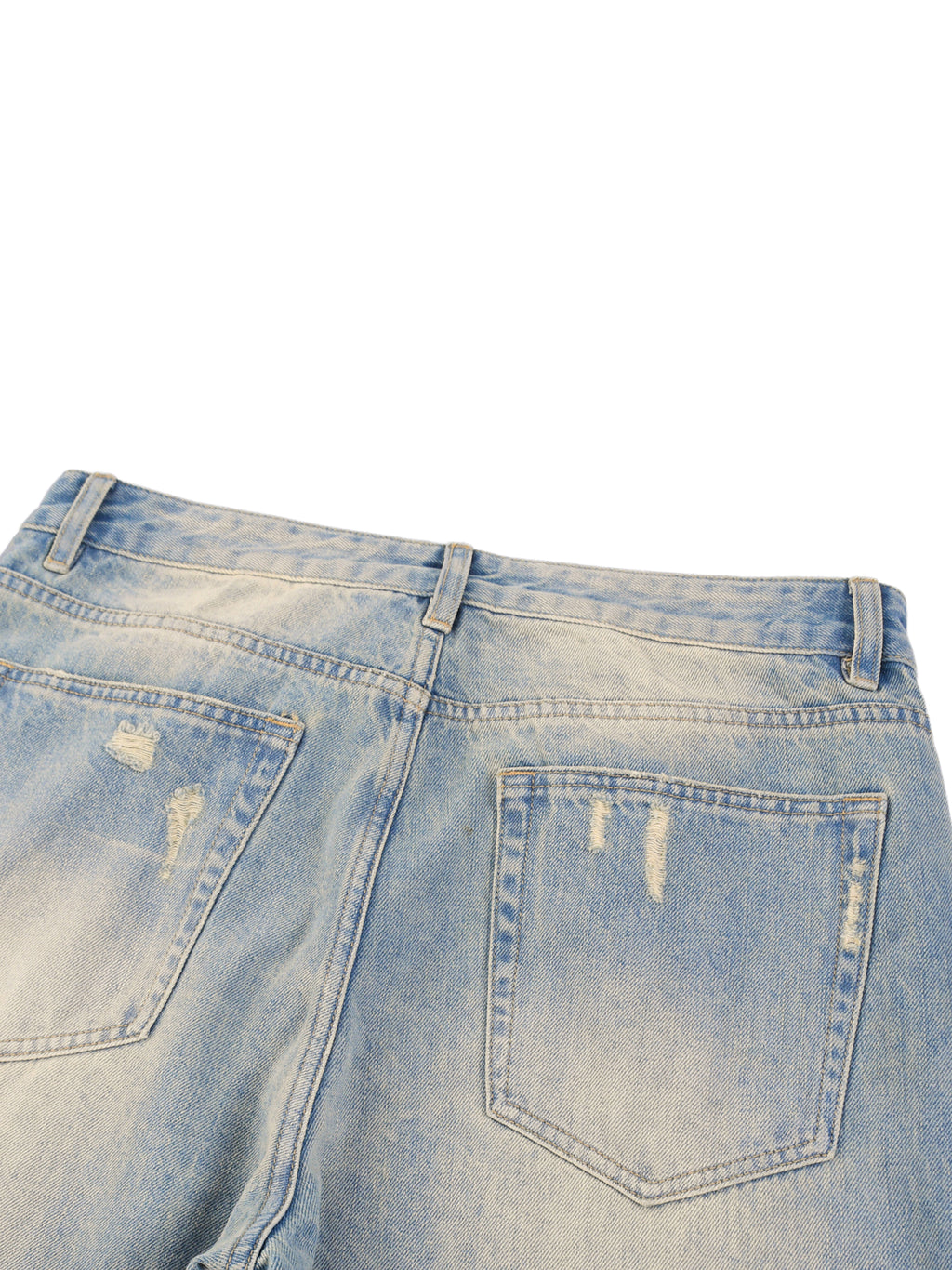 rocksteady,premium denim,faded,distressed,raw hem